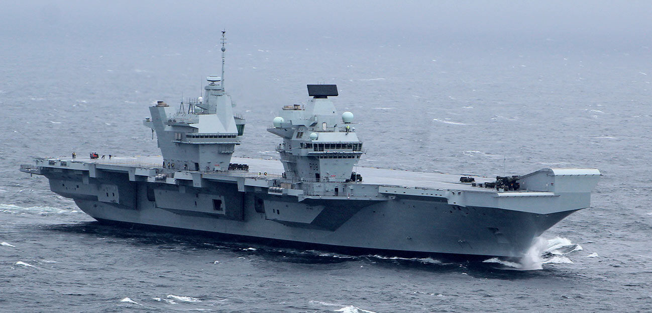 HMS Queen Elizabeth – her first week at sea
