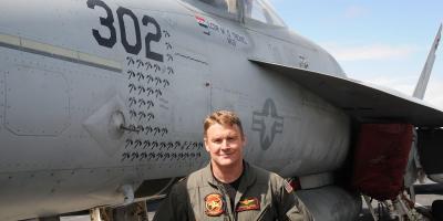 Up close with a US super carrier and the pilots fresh from combat operations