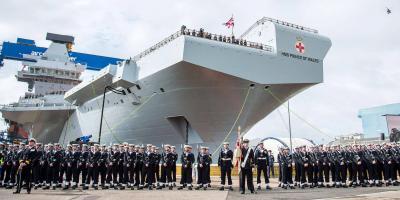 HMS Prince of Wales formally named – another step towards renewing aircraft carrier capability