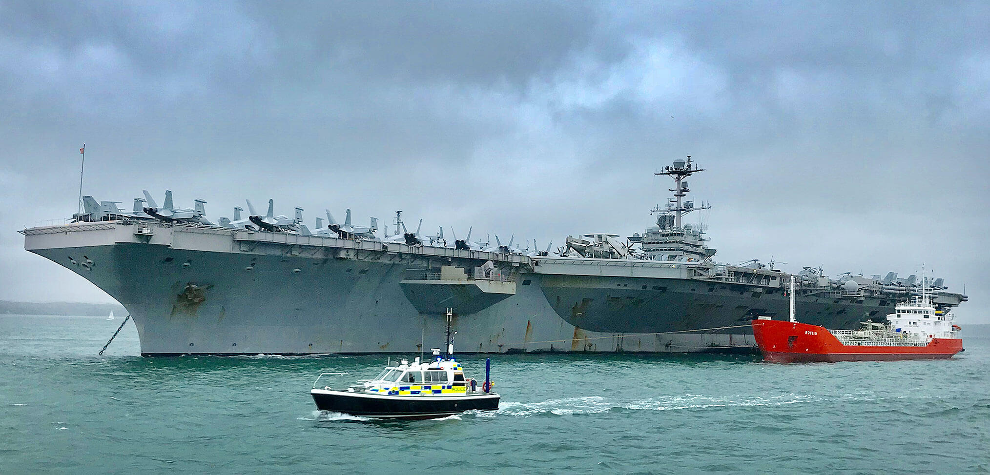 Reporting from the USS Harry S Truman as US Navy strike group visits the UK