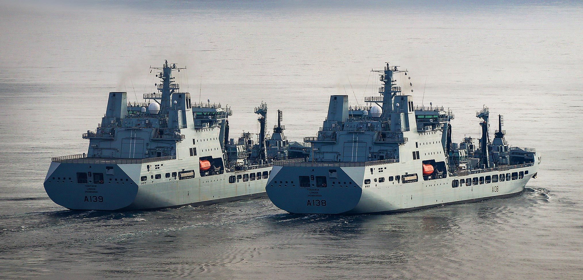 Photo essay: New Tide-class tankers conduct replenishment at sea trials