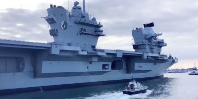HMS Queen Elizabeth returns to Portsmouth early after suffering internal leak