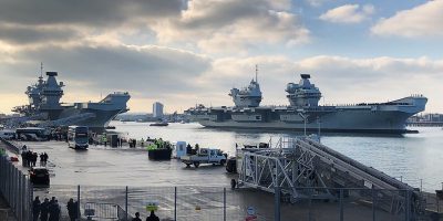 Portsmouth Naval Base – ready to support two aircraft carriers