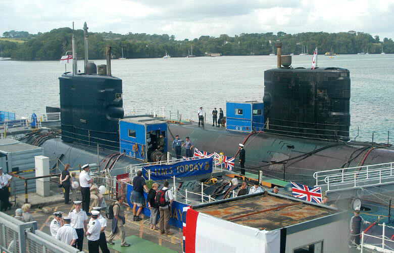 Probably the last time a RN submarine was open to the general public. HMS Torbay, Devonport 2006