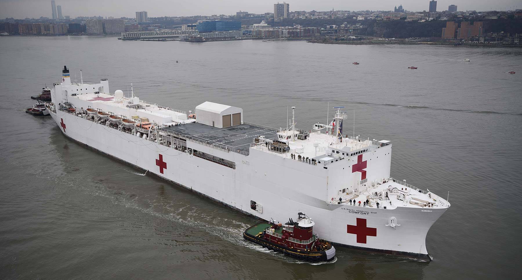 Hospital ship USNS Comfort New York