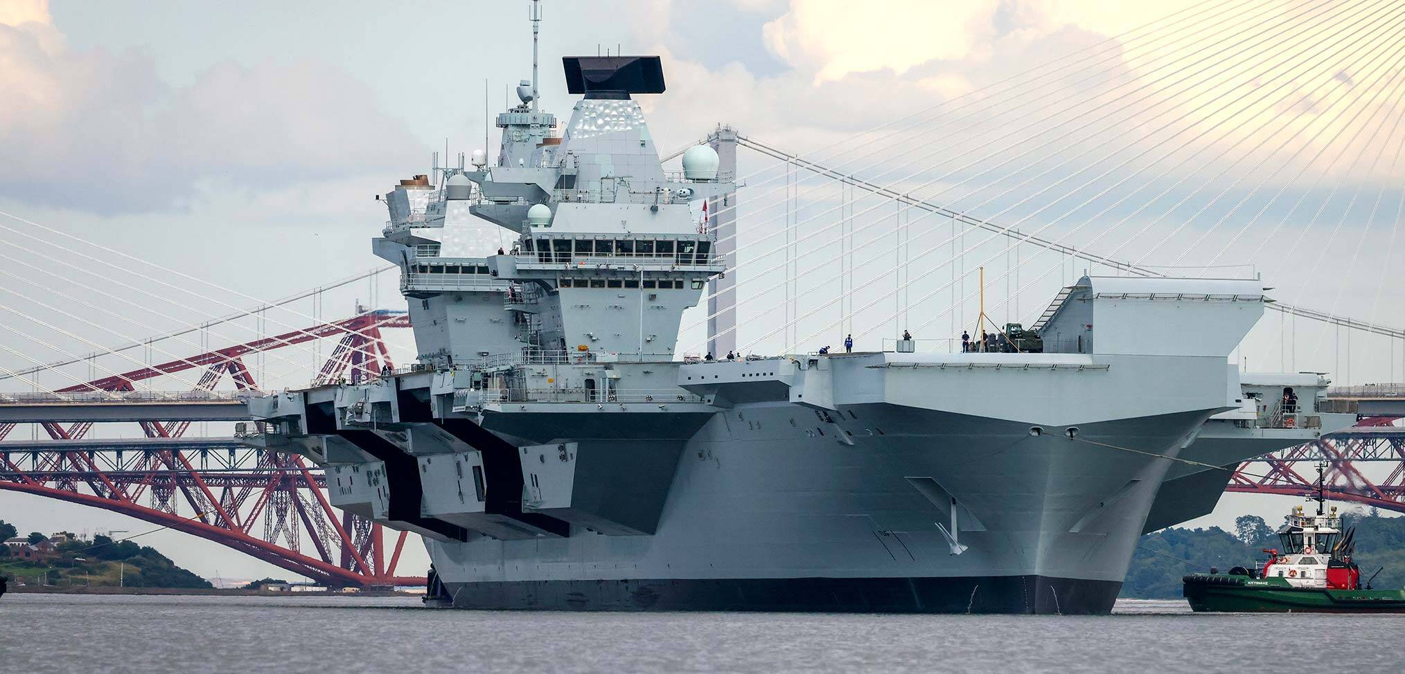 HMS Prince of Wales leaves dry dock as repairs are completed