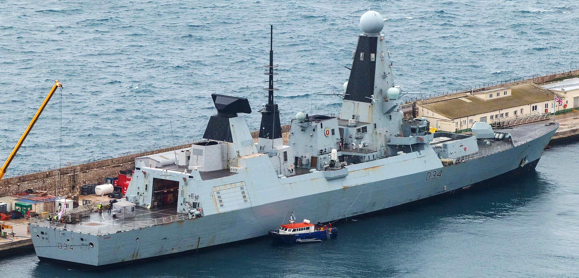 HMS Diamond prepares to return to the Red Sea